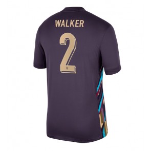 England Kyle Walker #2 Replika Udebanetrøje EM 2024 Kortærmet